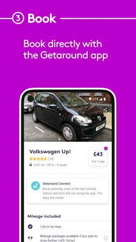 Getaround — car rental для Android — скриншот 4