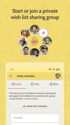 Giftster — Wish List Registry для Android — скриншот 4
