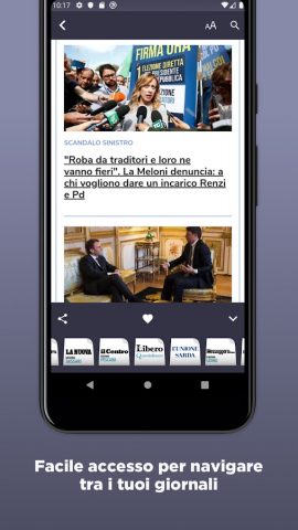 Giornali Italiani для Android — скриншот 3