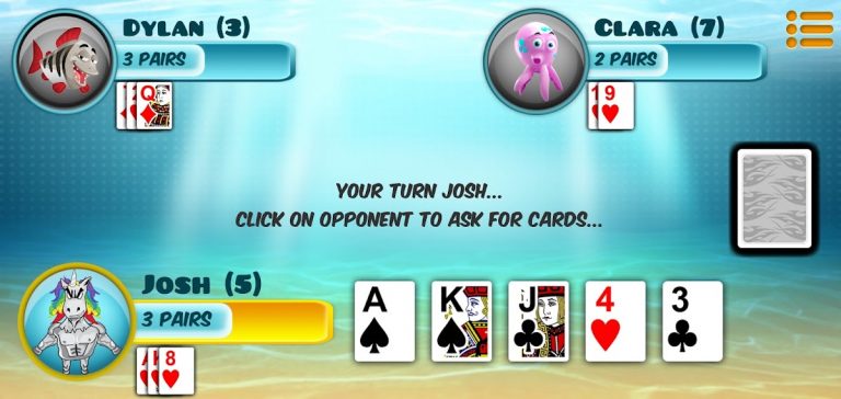 Go Fish для Android — скриншот 1