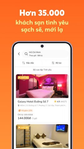 Go2Joy — Hourly Booking App для Android — скриншот 4