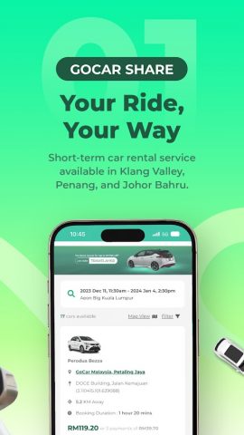 GoCar Malaysia для Android — скриншот 2