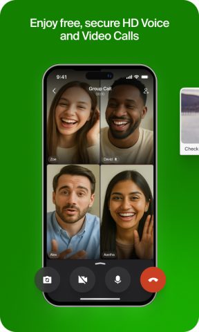 GoChat Messenger: Video Calls для Android — скриншот 1