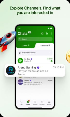 GoChat Messenger: Video Calls для Android — скриншот 4