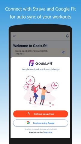 Goals.Fit — fitness challenges для Android — скриншот 2