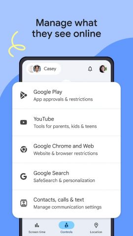 Google Family Link для Android — скриншот 3