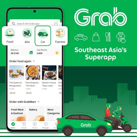 Grab — Taxi & Food Delivery для Android — скриншот 1