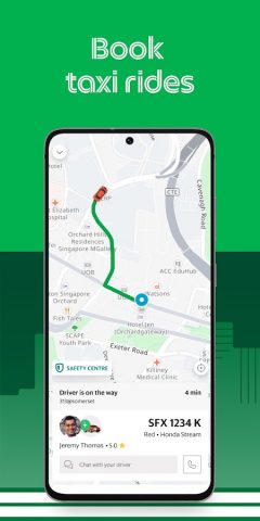 Grab — Taxi & Food Delivery для Android — скриншот 2