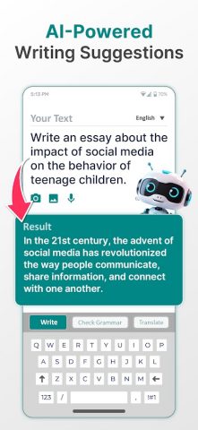 Grammar Check AI: Fixy Grammar для Android — скриншот 2