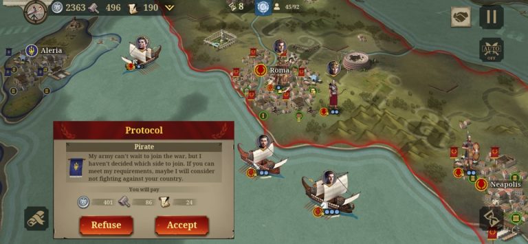 Great Conqueror: Rome для iOS — скриншот 2