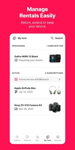 Grover — rent tech flexibly для Android — скриншот 4