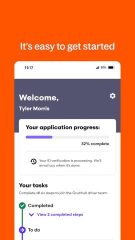 Grubhub for Drivers для Android — скриншот 3