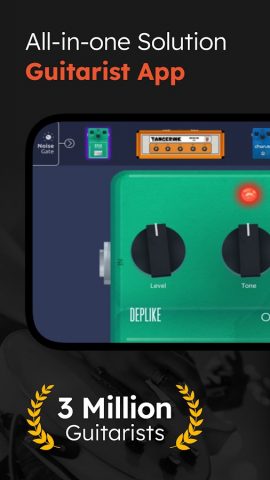Guitar Effects, Amp — Deplike для Android — скриншот 1