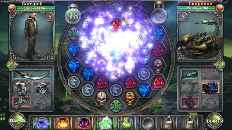 Gunspell — Match-3 Пазл РПГ для Android — скриншот 3