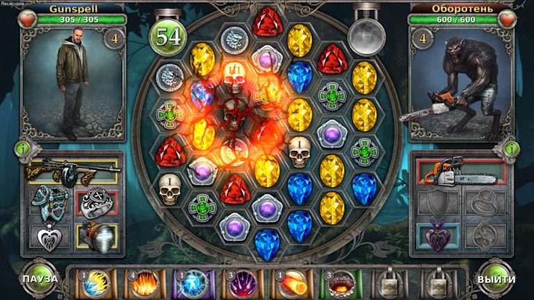 Gunspell — Match-3 Пазл РПГ для Android — скриншот 5