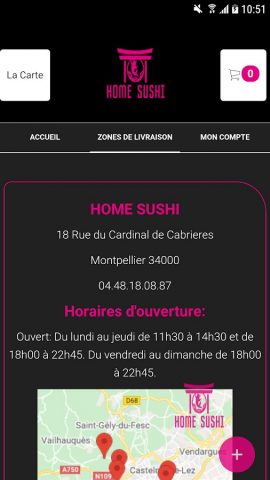HOME SUSHI для Android — скриншот 4