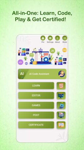 HTML Code Play для Android — скриншот 1