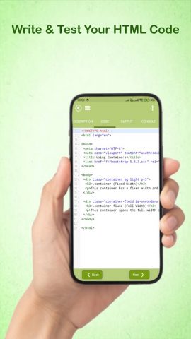 HTML Code Play для Android — скриншот 4