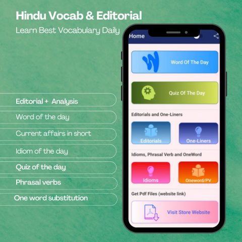 Hindu Vocab App & Editorial для Android — скриншот 1