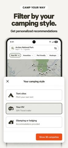 Hipcamp: Camping, RVs & Cabins для Android — скриншот 5