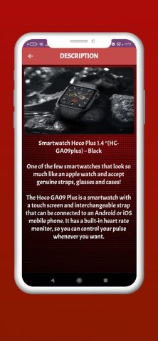 Hoco smart watch guide для Android — скриншот 3