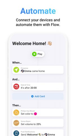 Homey — A better smart home для Android — скриншот 2