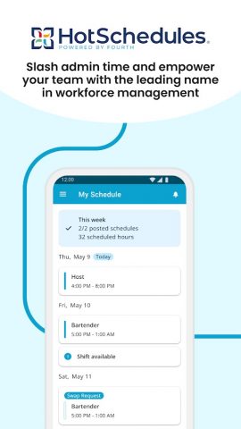 HotSchedules для Android — скриншот 1