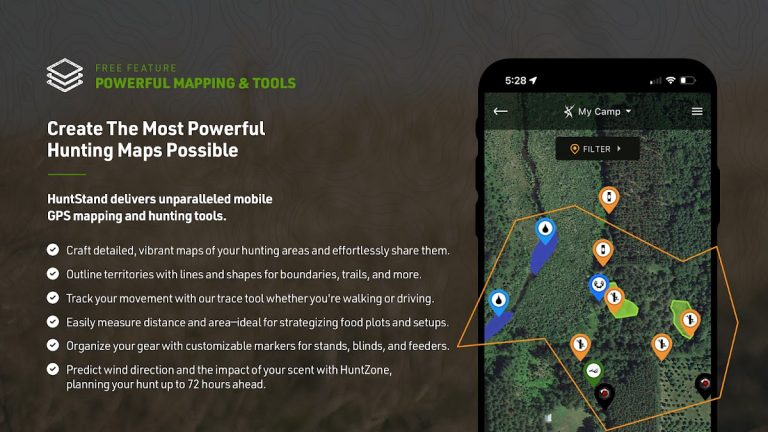 HuntStand: GPS Maps & Tools для Android — скриншот 1