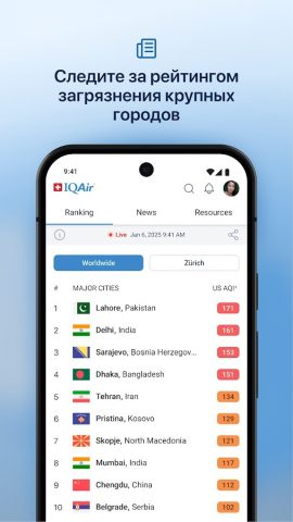 IQAir AirVisual | Эко Воздух — скриншот 4