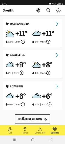 IS Supersää для Android — скриншот 5