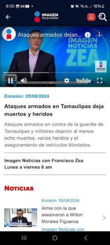 Imagen Televisión для Android — скриншот 3