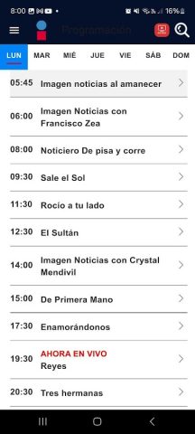Imagen Televisión для Android — скриншот 5