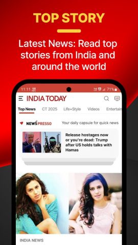 India Today — English News для Android — скриншот 1