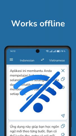 Indonesian Vietnamese Translat для Android — скриншот 3