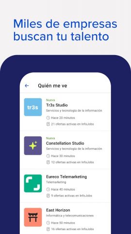 InfoJobs Trabajo y Empleo для Android — скриншот 5