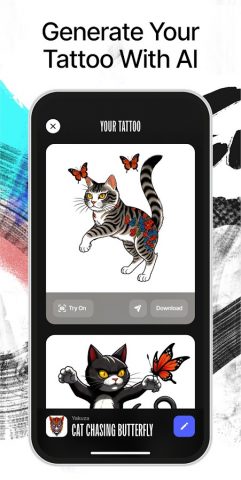 Ink AI – Tattoo design maker для Android — скриншот 1