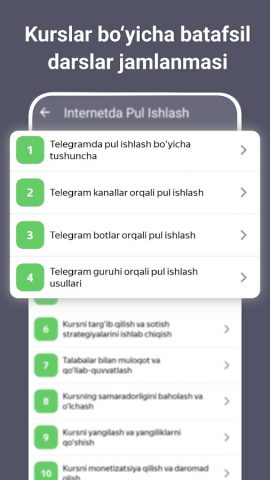 Internetda Pul Ishlash для Android — скриншот 4