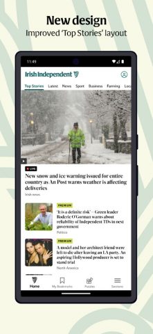 Irish Independent News для Android — скриншот 1