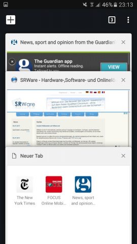 Iron Browser — by SRWare для Android — скриншот 3