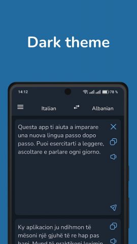 Italian Albanian Translator для Android — скриншот 4