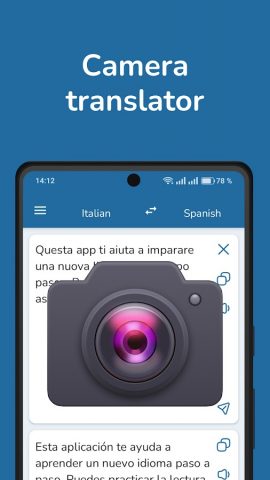 Italian Spanish Translator для Android — скриншот 2