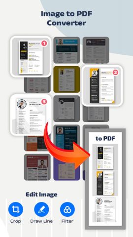 JPG to PDF Converter, PDFTools для Android — скриншот 2