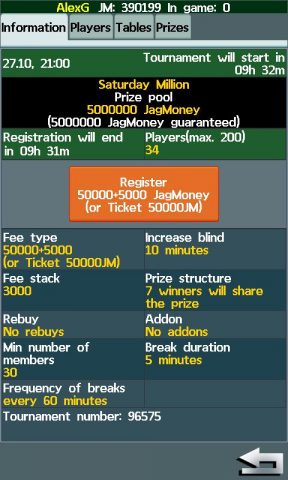 Jagplay Poker для Android — скриншот 3