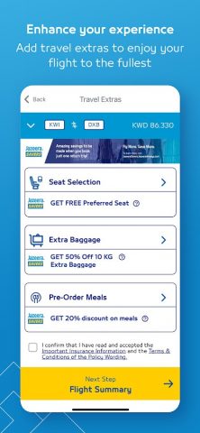 Jazeera Airways для Android — скриншот 3