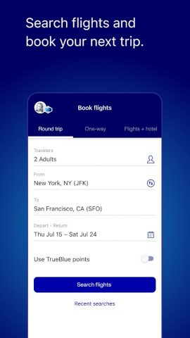 JetBlue — Book & manage trips для Android — скриншот 5