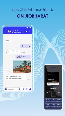 JioChat Messenger & Video Call для Android — скриншот 1