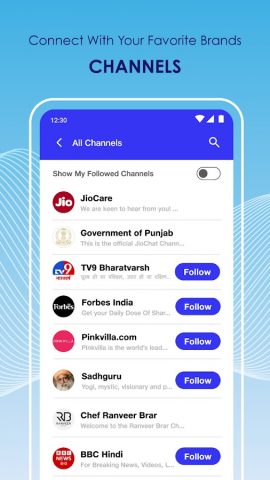 JioChat Messenger & Video Call для Android — скриншот 4