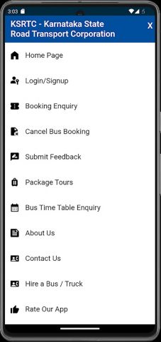 KSRTC AWATAR Booking App для Android — скриншот 2