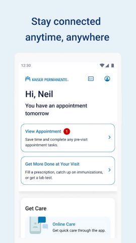 Kaiser Permanente для Android — скриншот 1