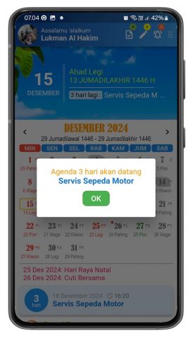 Kalender Indonesia Lengkap для Android — скриншот 2